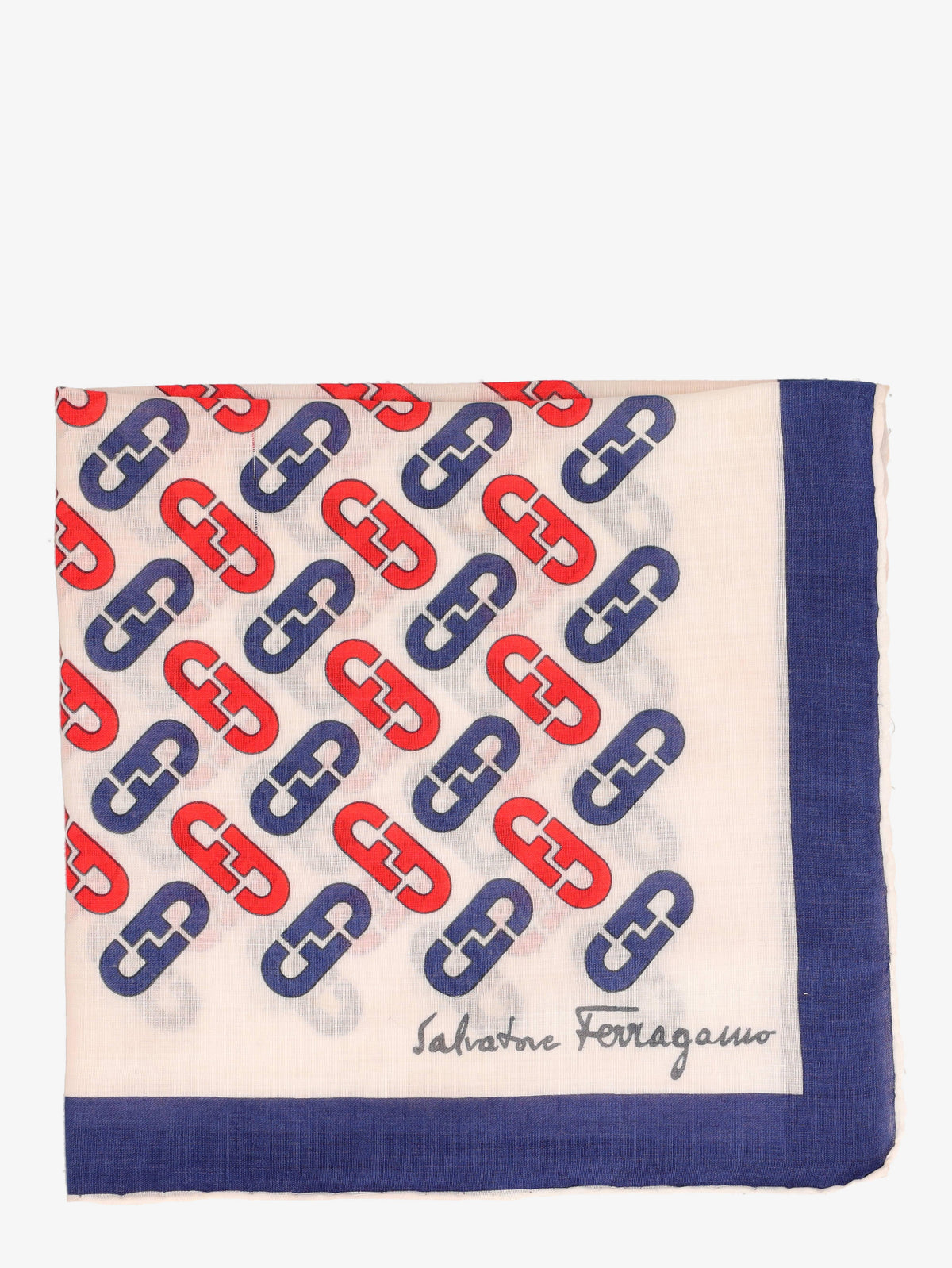 Monogram Ferragamo Pocket Handkerchief