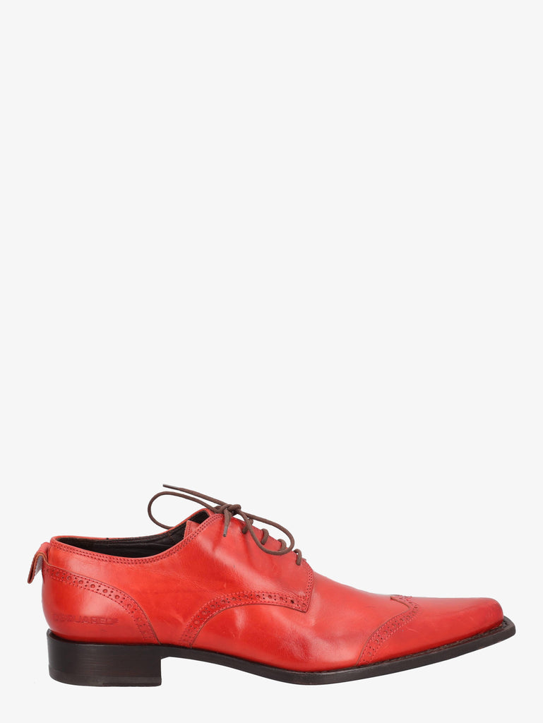Dsquared² Red Lace-up Shoe