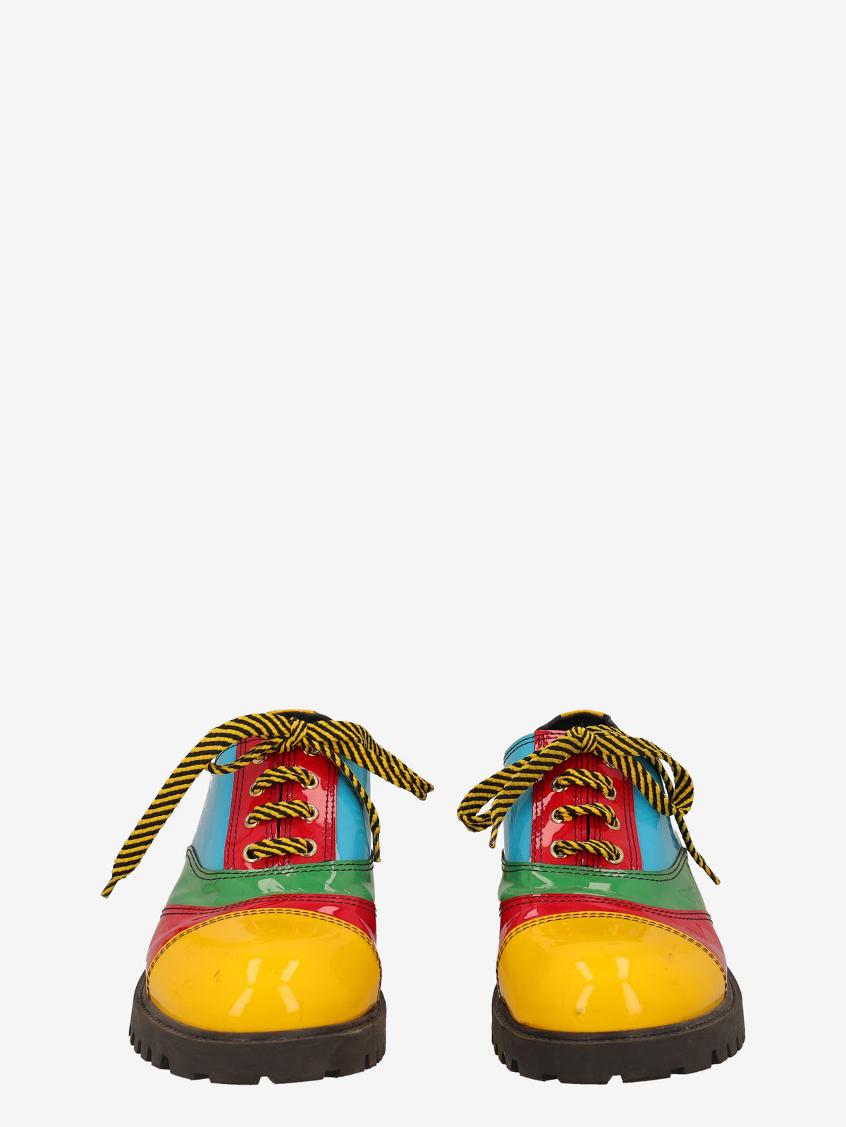 Moschino Patchwork Patent Leather Derby Shoes WCV250819.12  Moschino