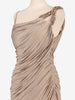 Champagne Draped Long Dress