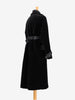 Tom Ford Black Velvet Trench Coat - 00s