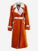 Tom Ford Orange Velvet Trench Coat - 00s