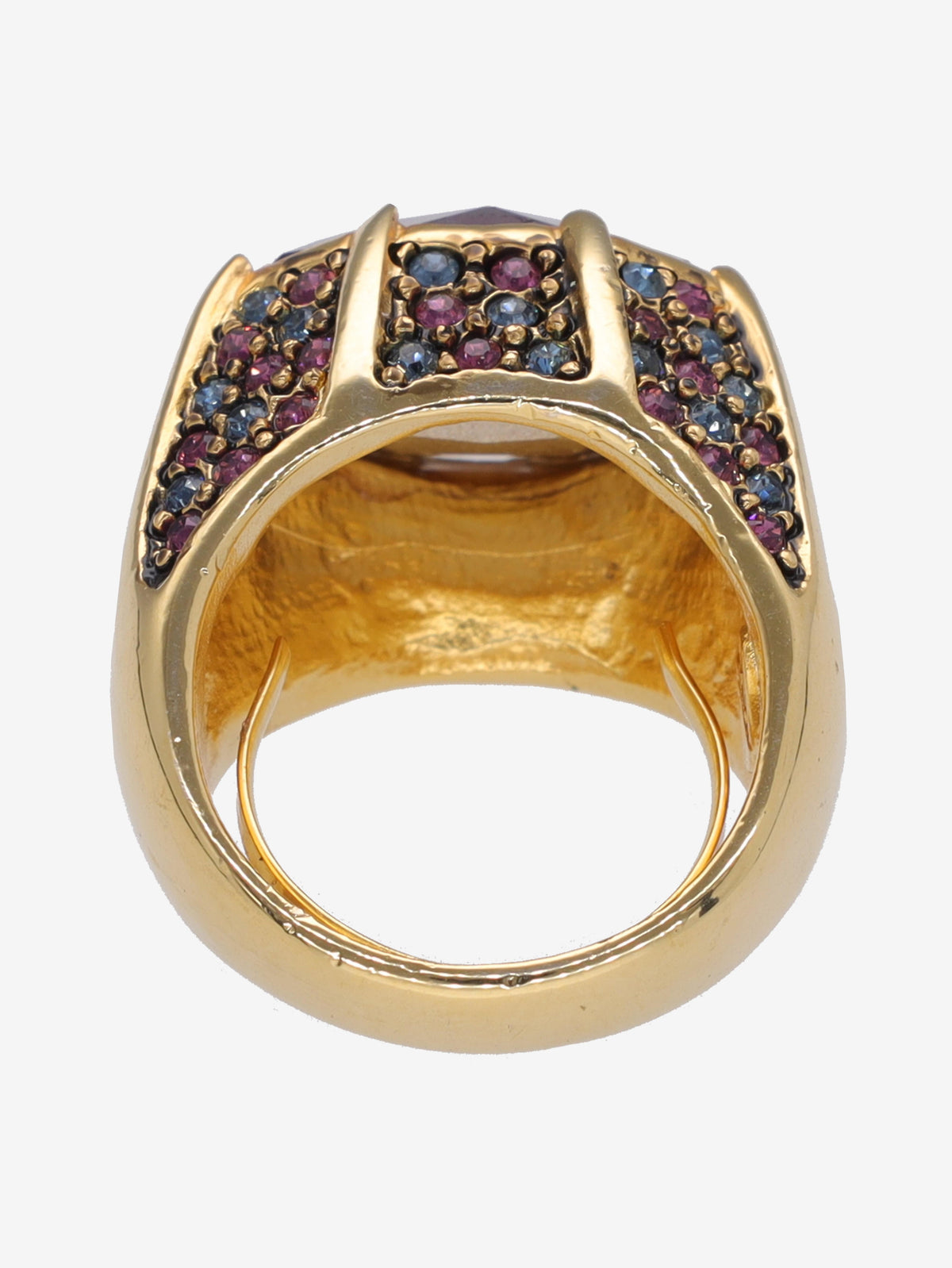 Kenneth Jay Lane Violet Oval Ring CVR24.1.148  Kenneth Jay Lane