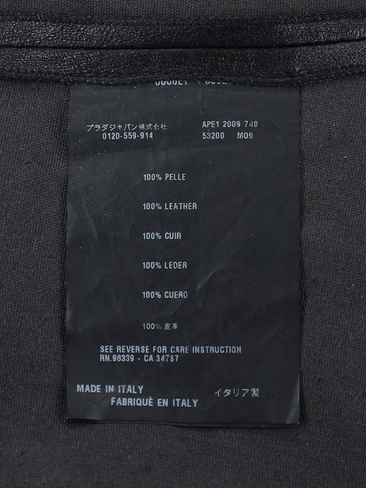 Prada Black Leather Dress