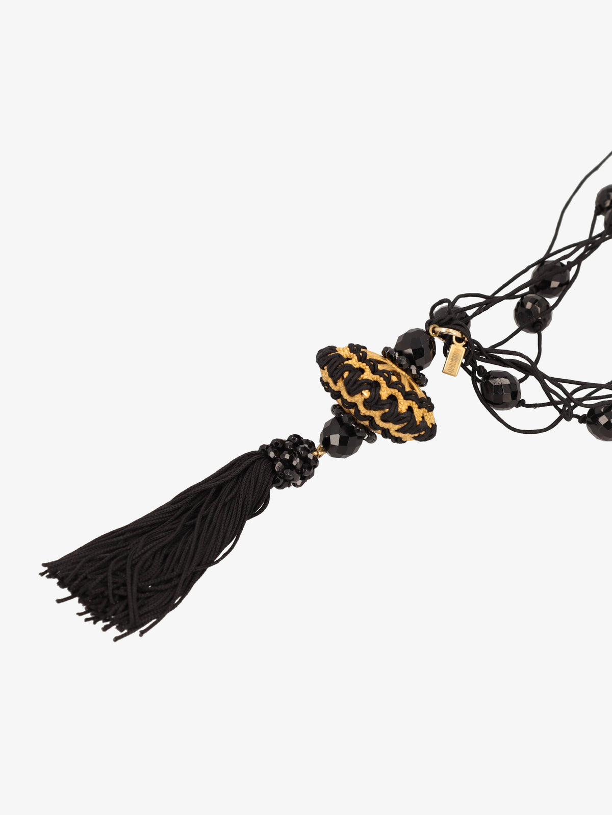 Moschino Tassel And Stones Necklace