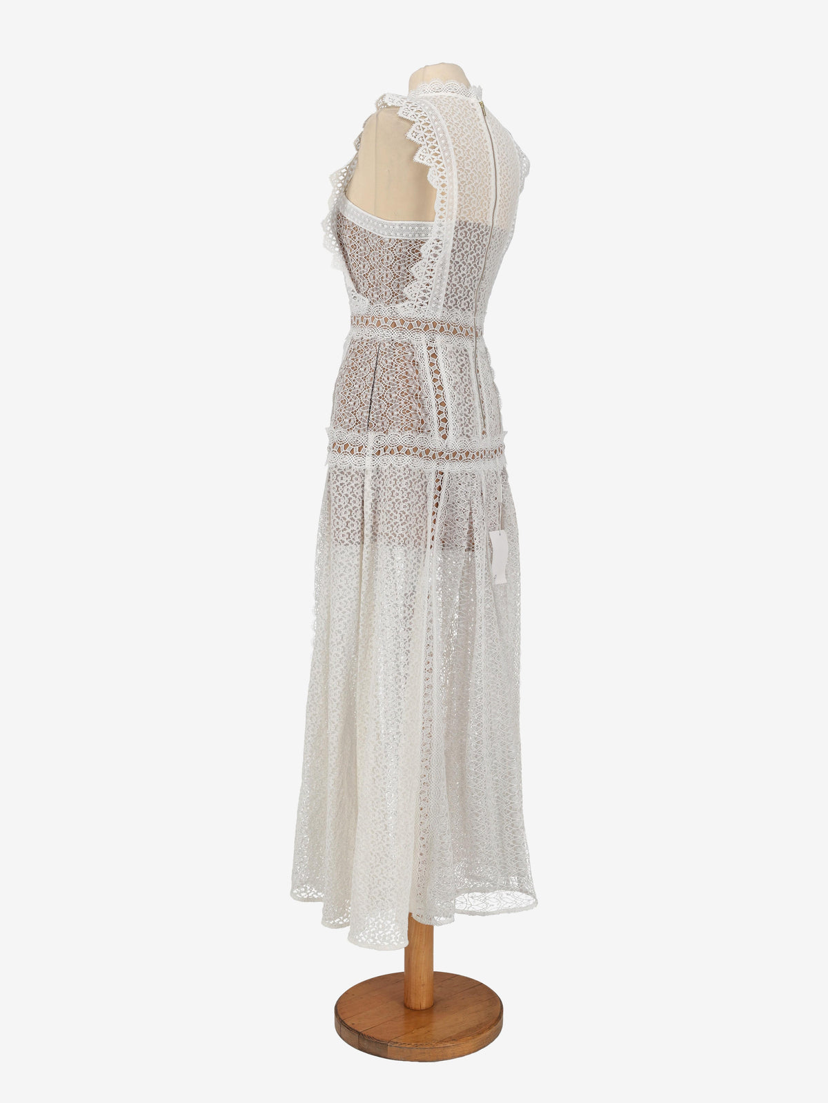 Self Portrait White Lace Long Dress