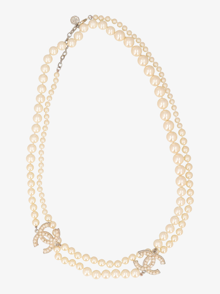 Chanel Pearl And Charms Necklace