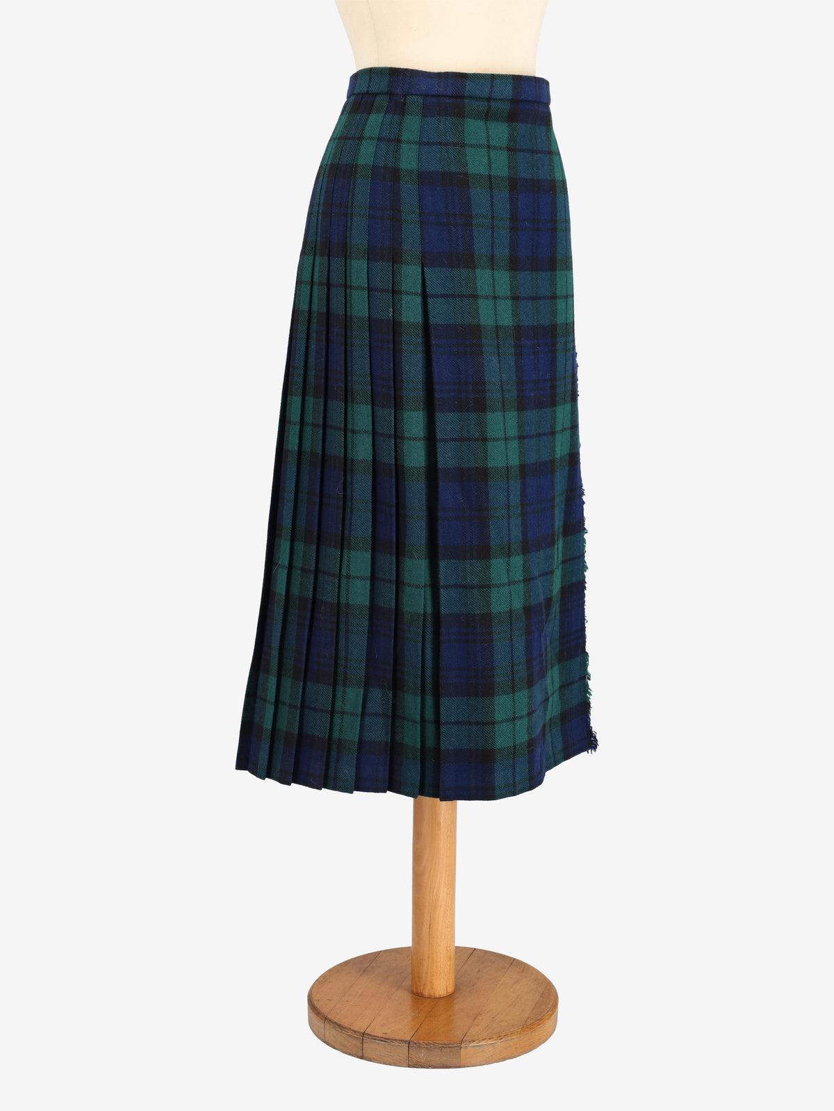 Tartan Wool Skirt W24121248  Vintage