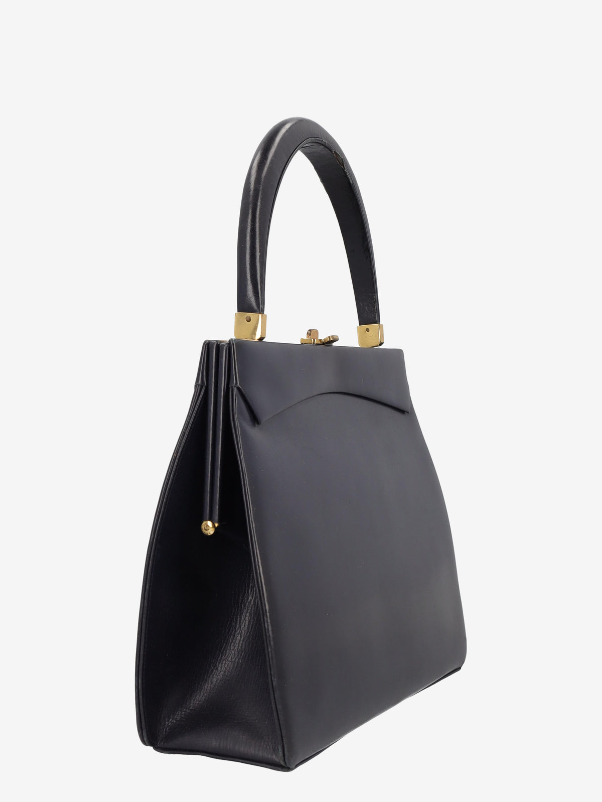 Vintage Blue Leather Handbag WCV300625.47  Vintage