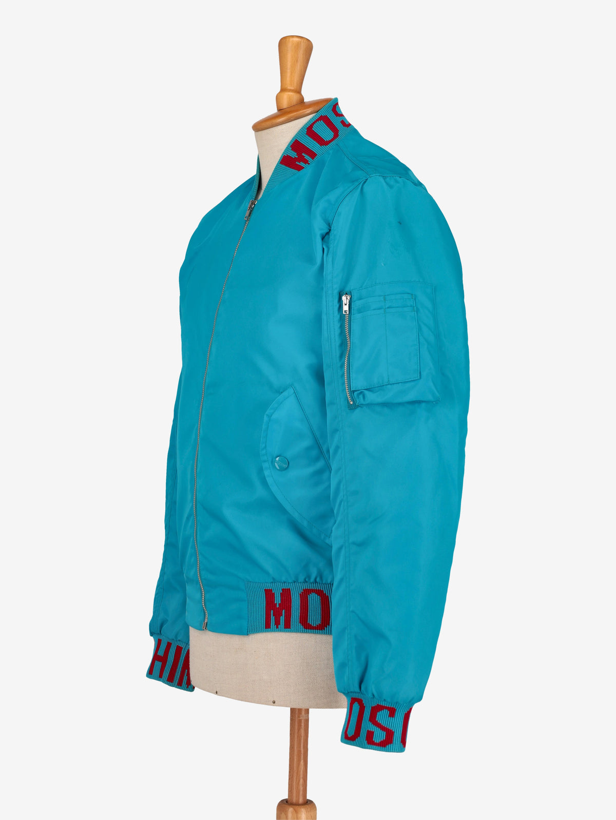 Moschino Turquoise Bomber Jacket WCV250847  Moschino