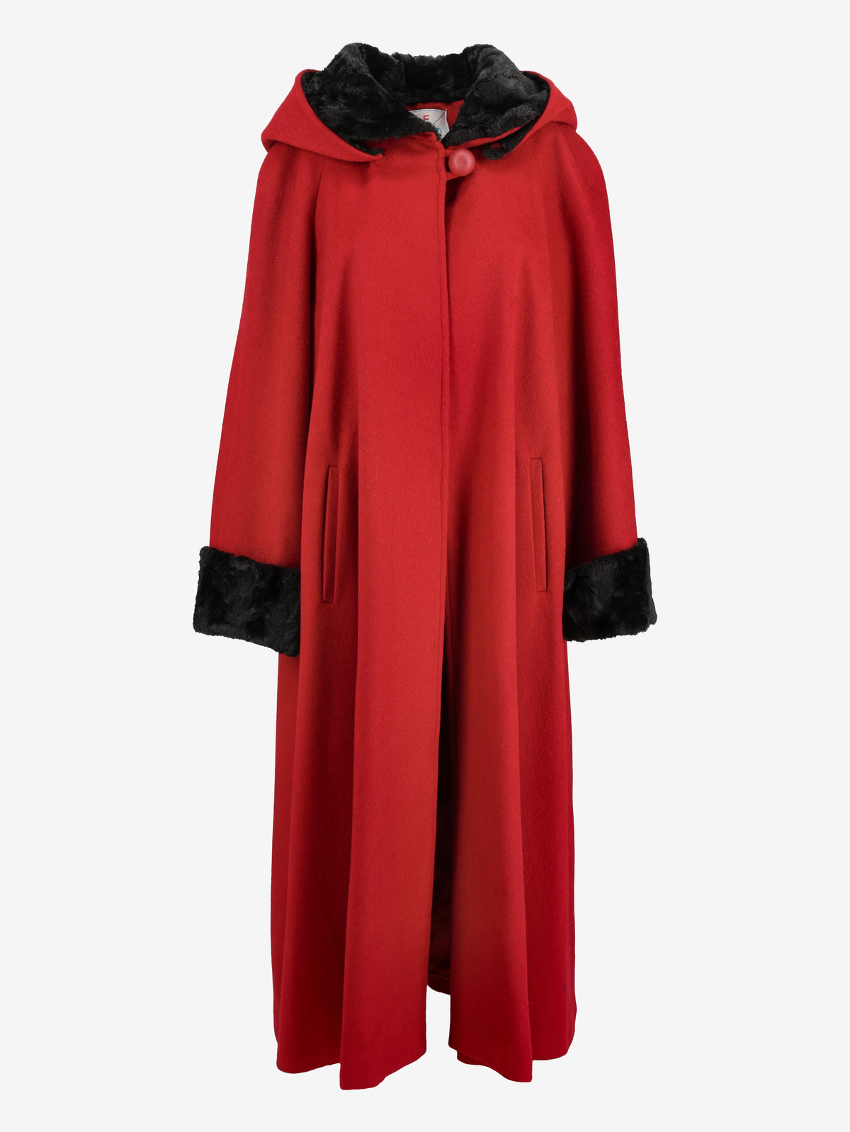 Fendi Red Wool Overcoat