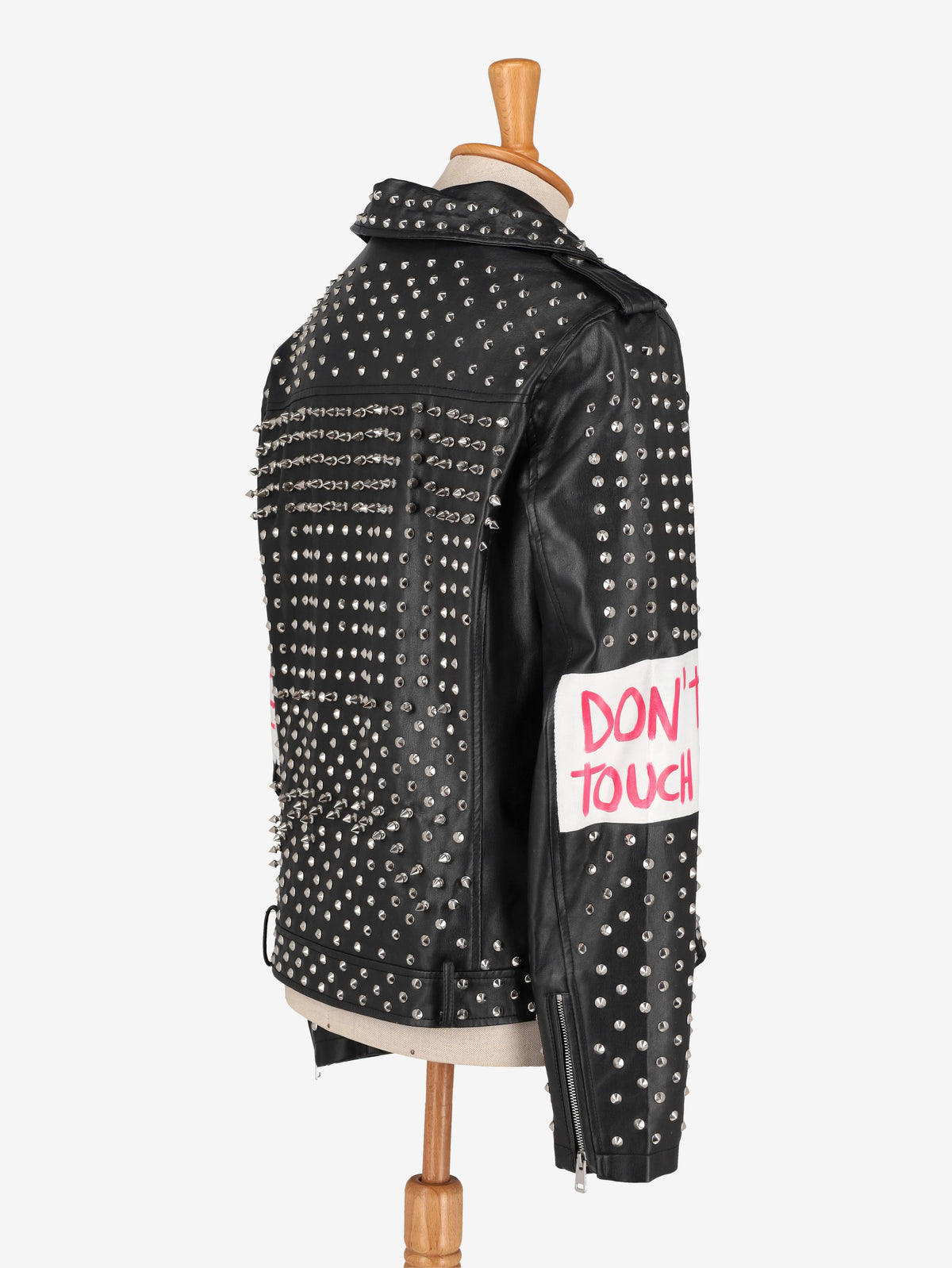 Vintage Lettering Biker Jacket WCV250856.03  Vintage