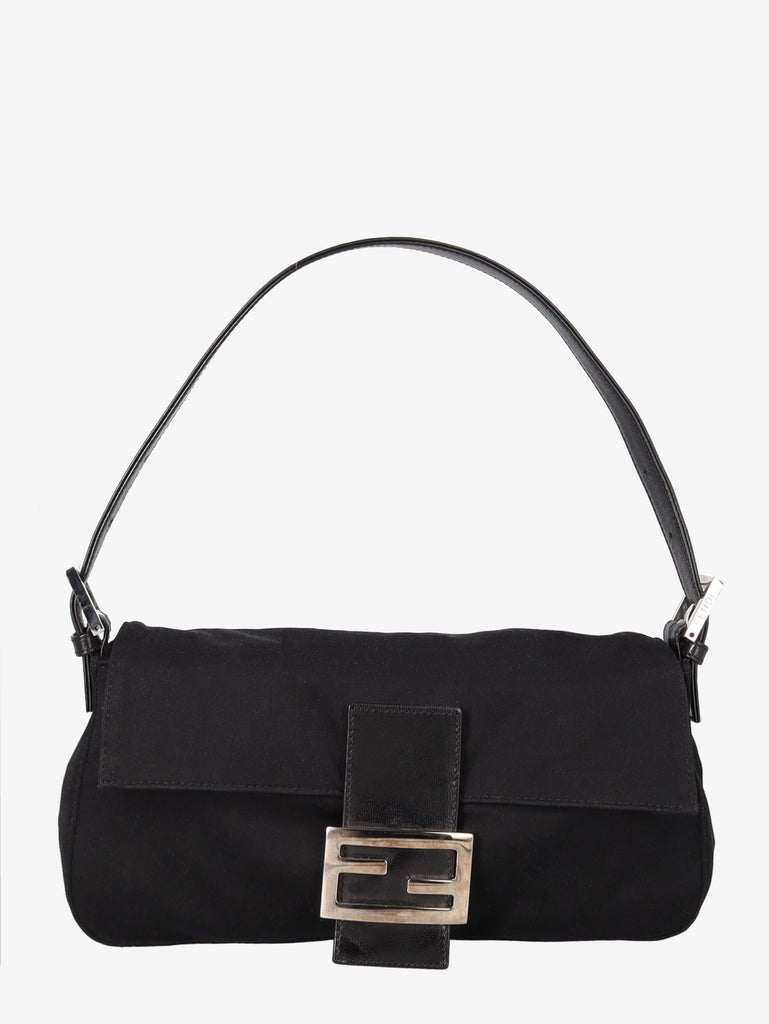 Fendi Baguette In Black Canvas