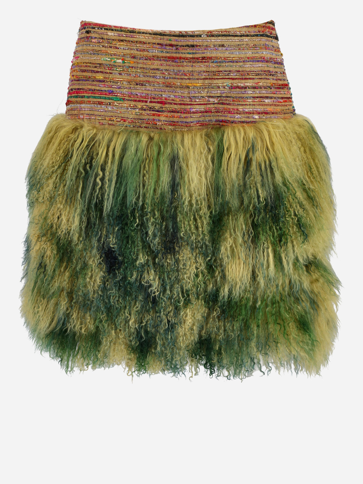 Romeo Gigli Vintage Furry Skirt MR021123.19  Gigli