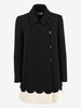 Red Valentino Black And White Coat