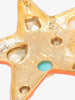 Kenneth Jay Lane Jackie Orange Star Brooch CVR24.1.134  Kenneth Jay Lane
