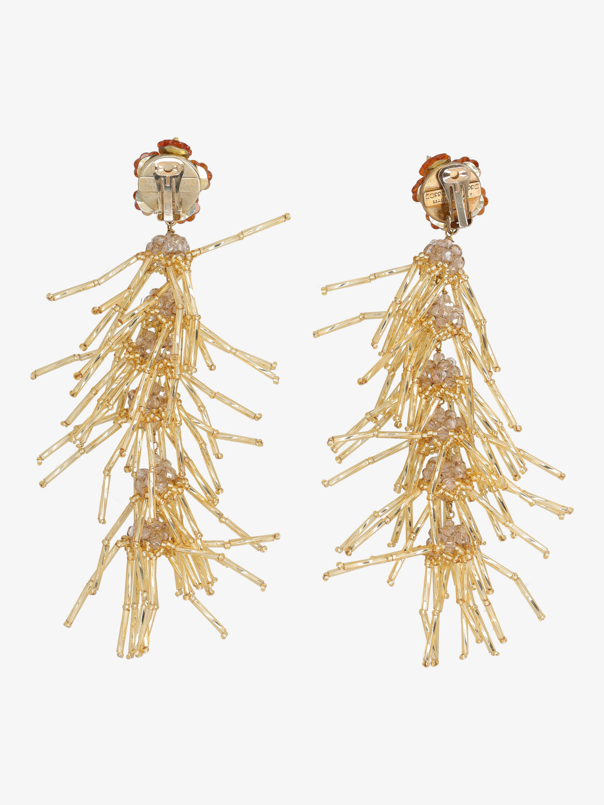 Coppola E Toppo Gold Beads Earrings