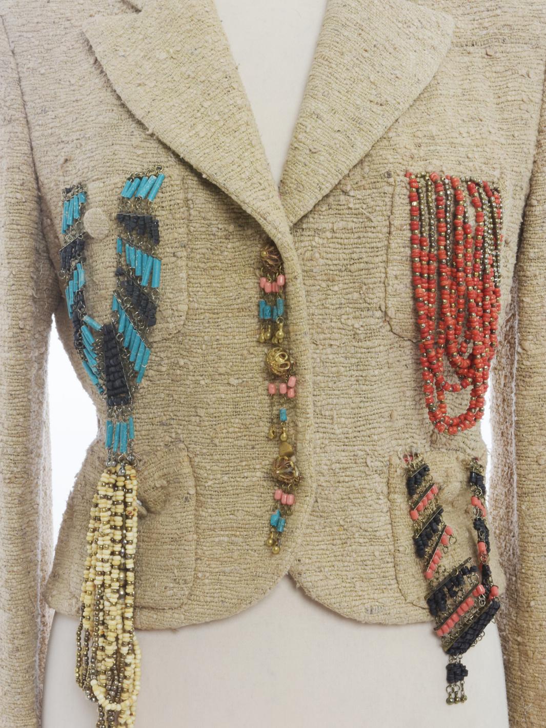 Moschino Couture Blazer With Pendants Decorations - 90s