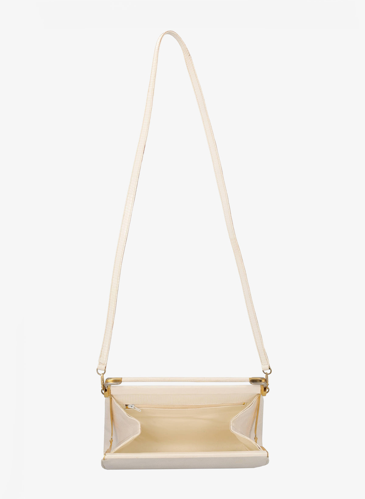 Vintage White Leather Shoulder Bag WCV300625.46  Vintage