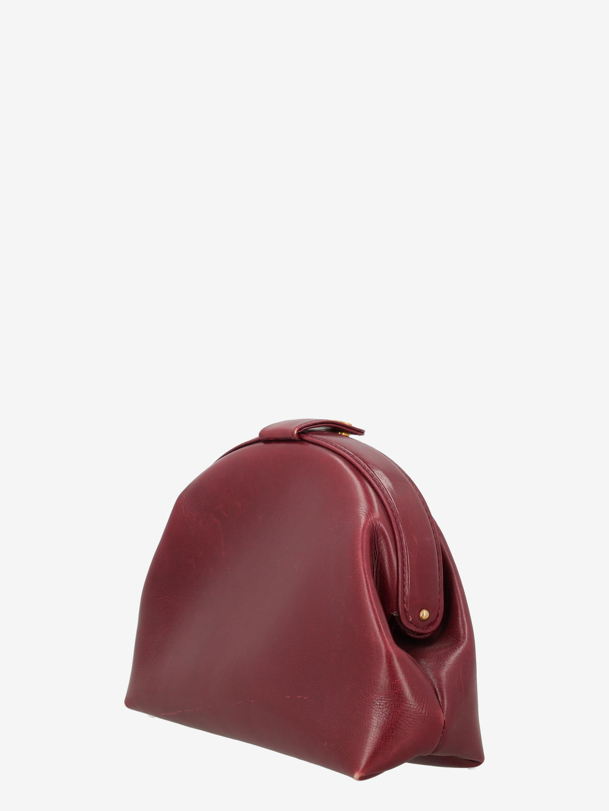 Pirovano Burgundy Bubble Clutch
