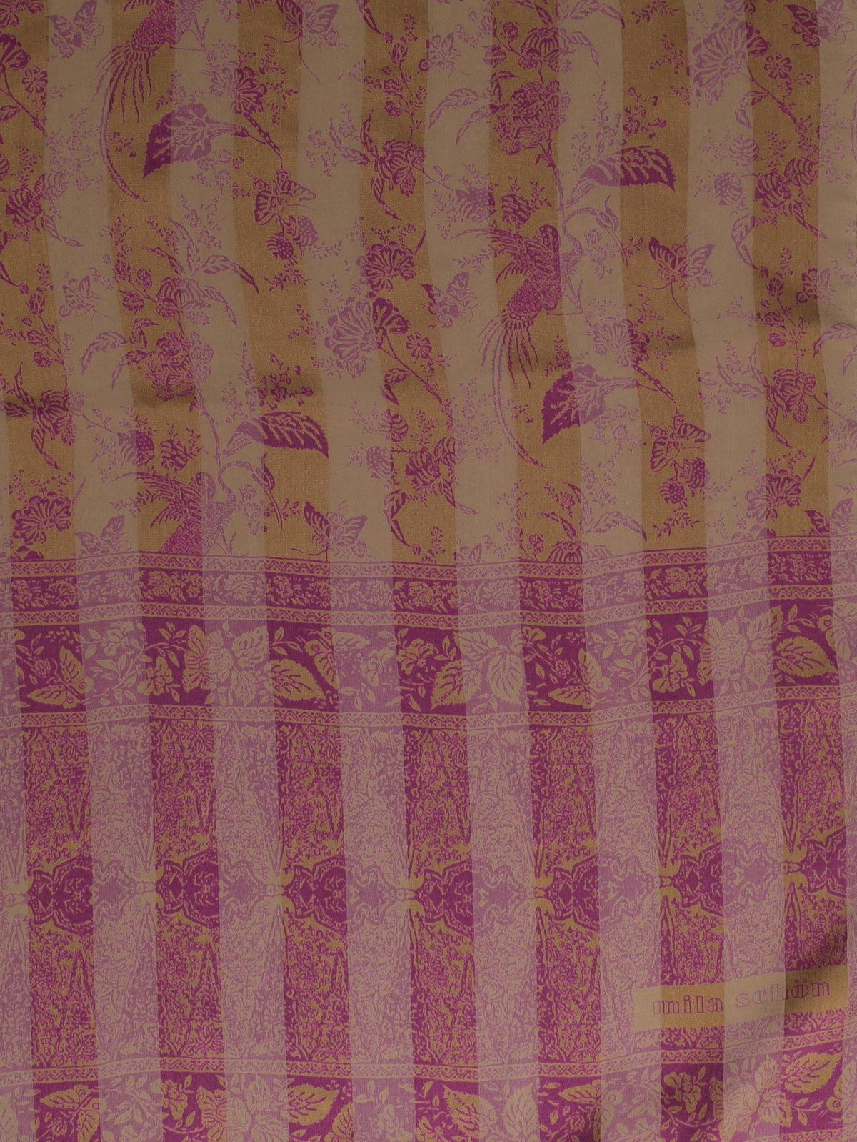 Mila Schön Flowered Silk Scarf