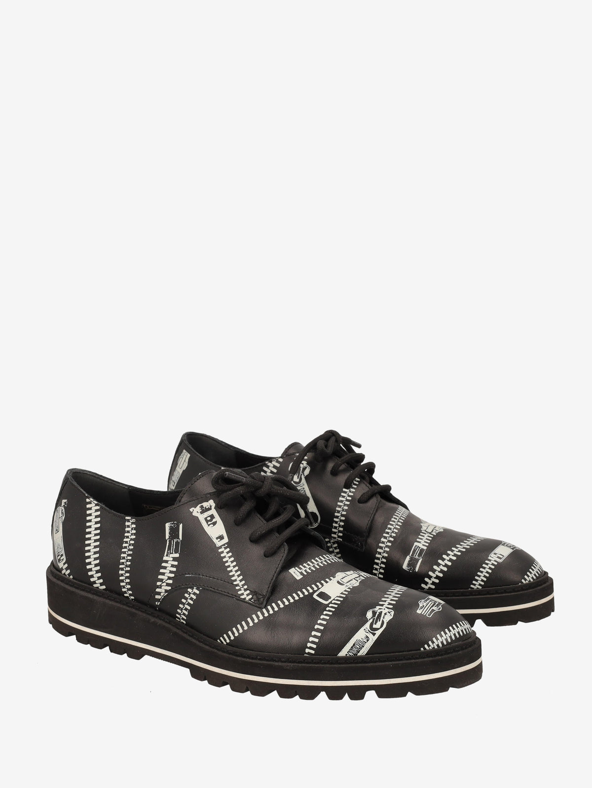 Moschino Zip Print Derby Shoes WCV250819.11  Moschino