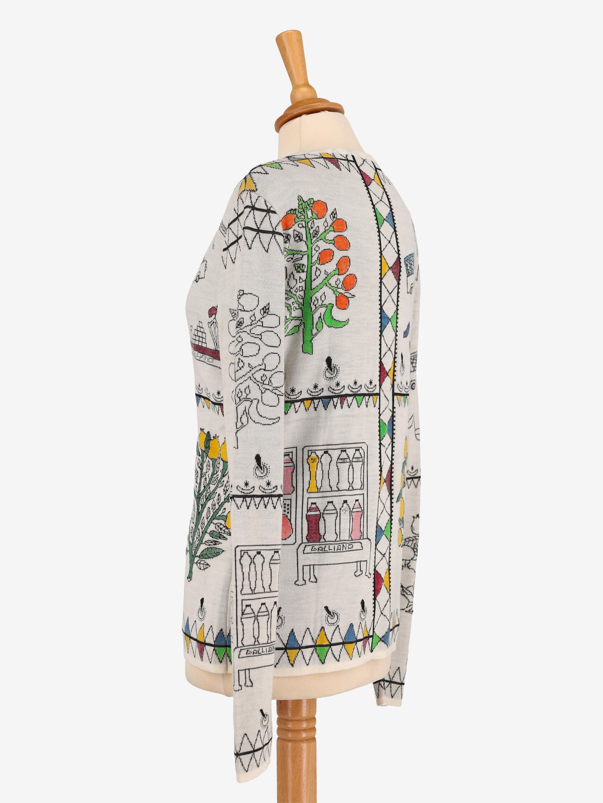 John Galliano Patterned Knit Set