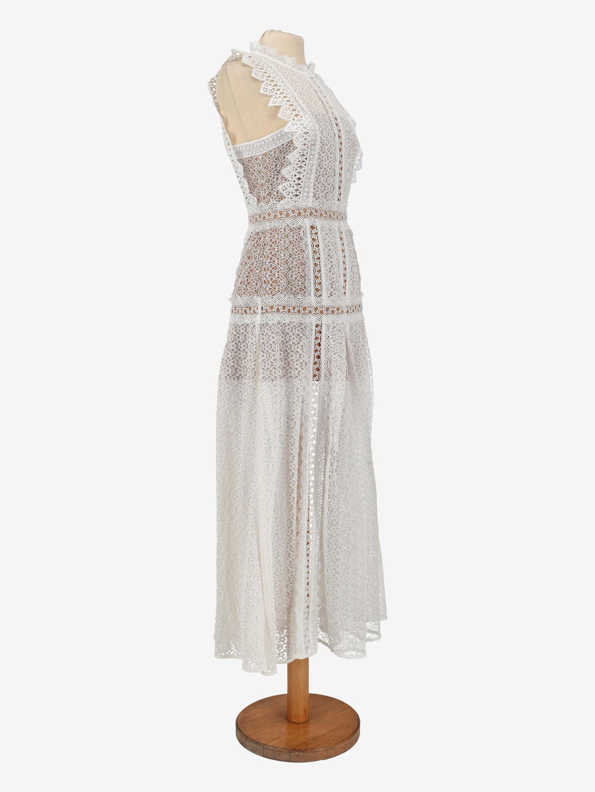 Self Portrait White Lace Long Dress