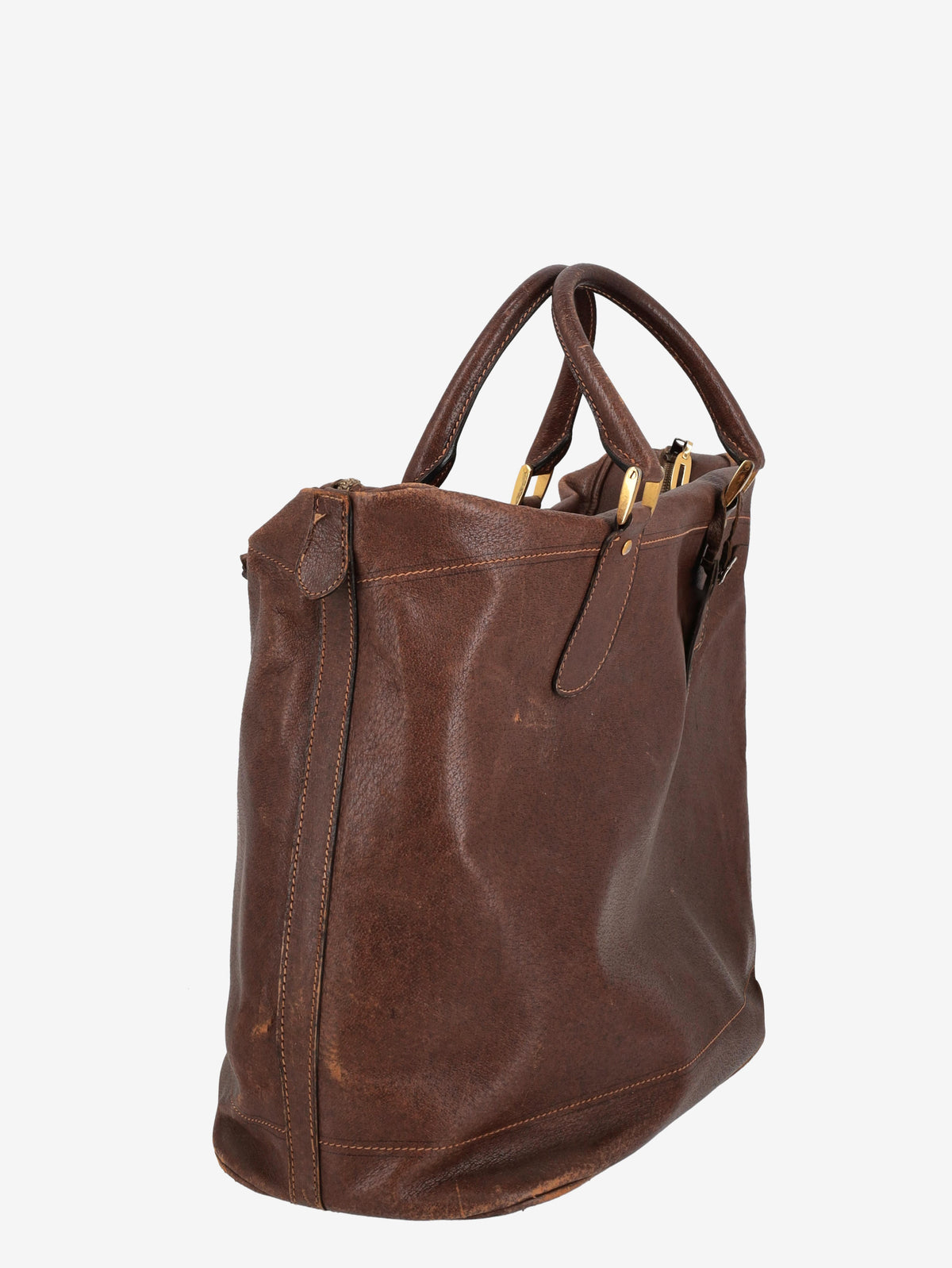 Gucci Leather Travel Handbag