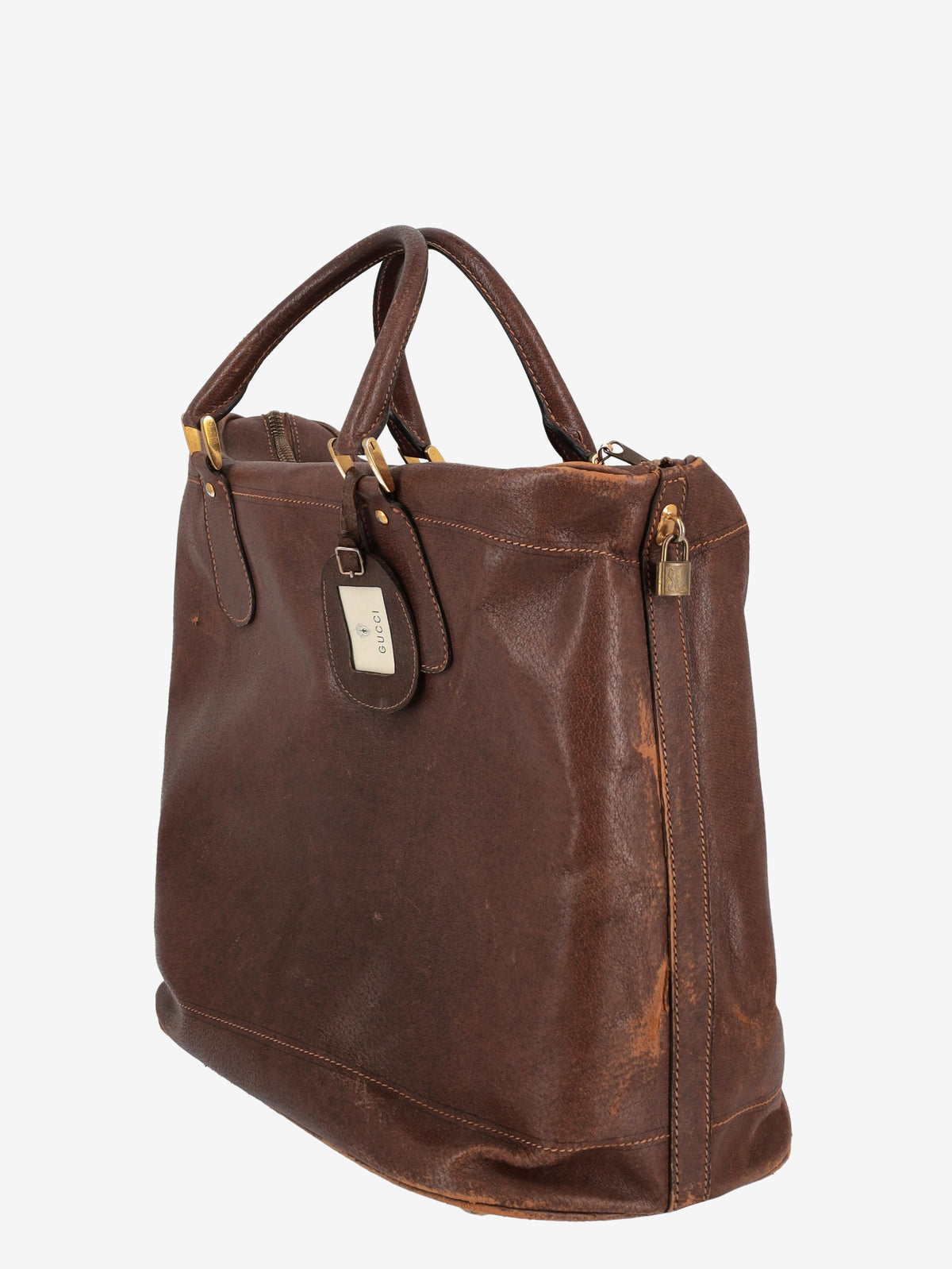 Gucci Leather Travel Handbag