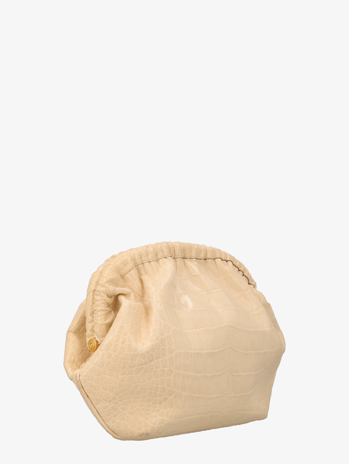 Castellari White Cocco Clutch