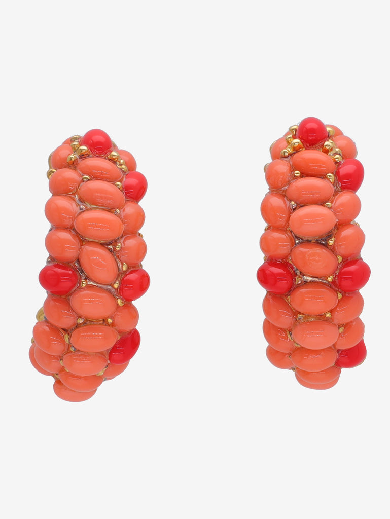 Kenneth Jay Lane Coral  Earrings CVR24.1.153  Kenneth Jay Lane