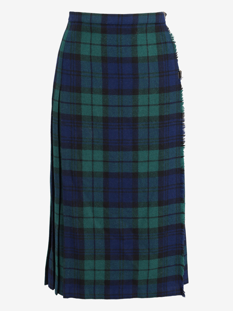 Tartan Wool Skirt W24121248  Vintage