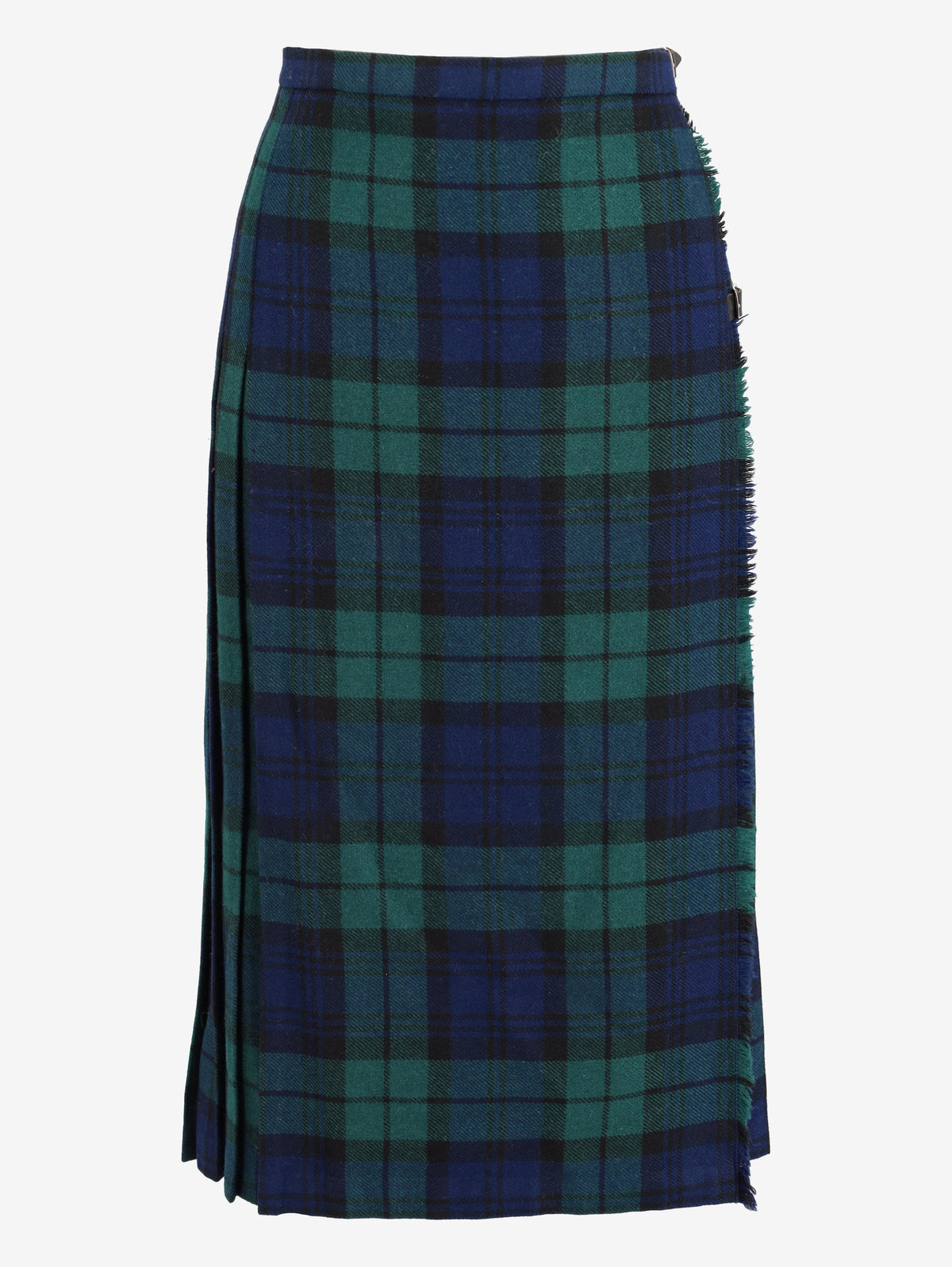 Tartan Wool Skirt W24121248  Vintage