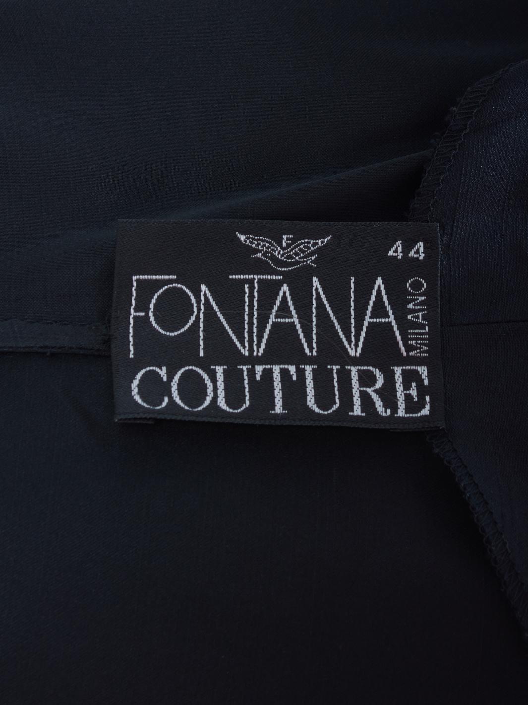 Fontana Couture 黑色连衣裙