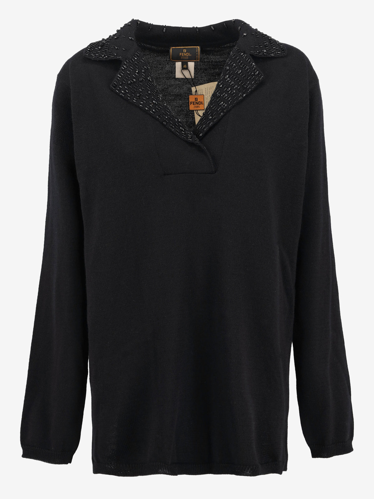 Fendi Beaded Wool Jumper