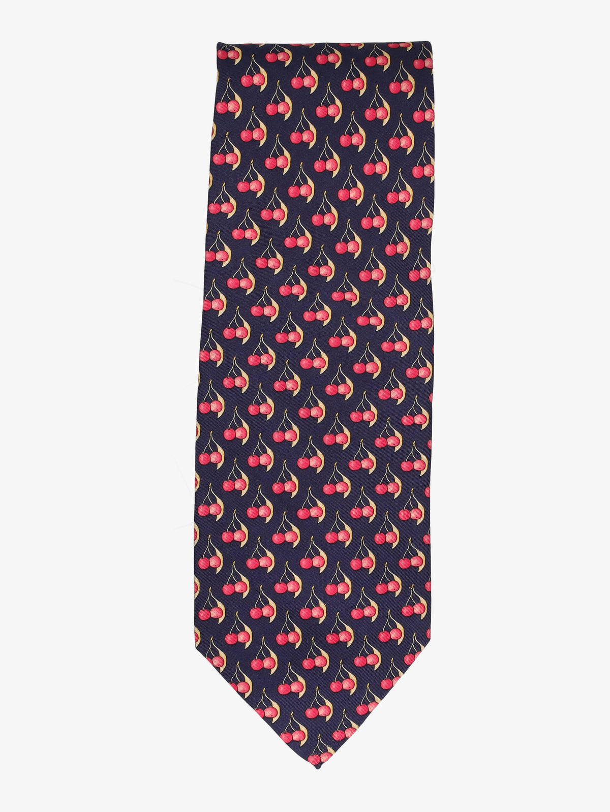 Yves Saint Laurent Cherry Print Tie