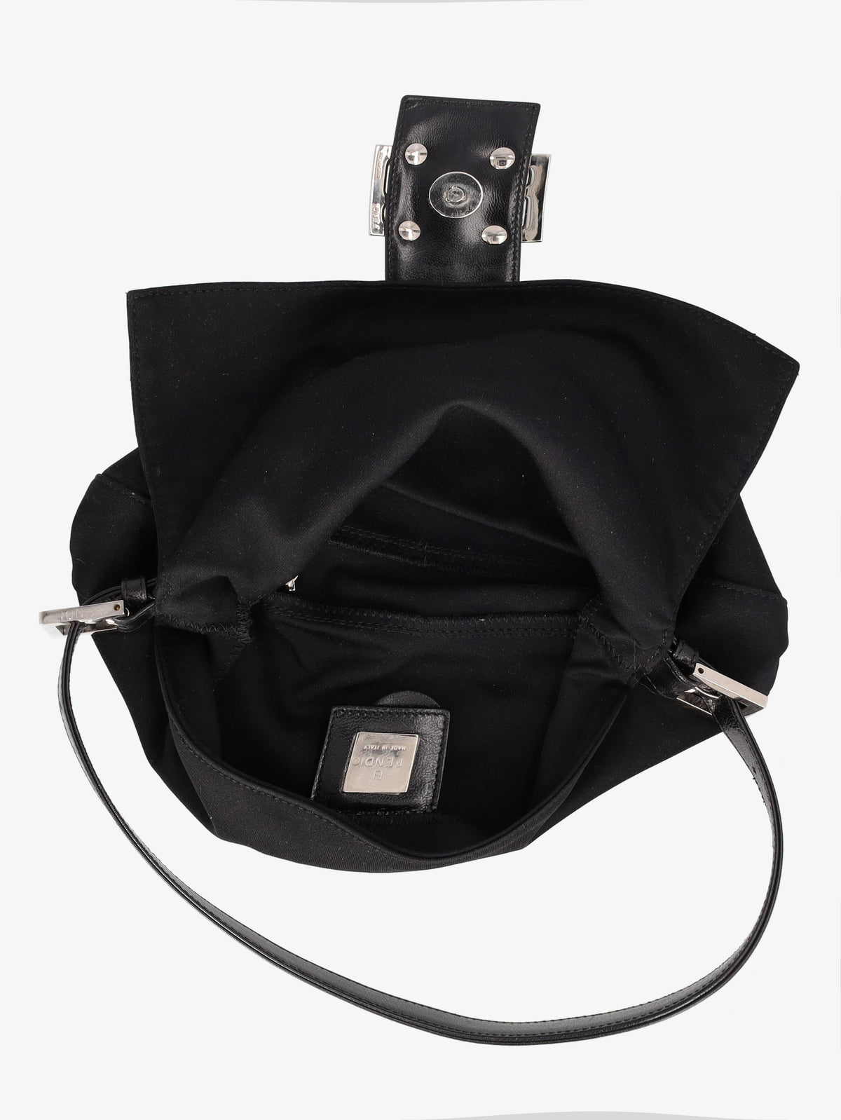 Fendi Baguette In Black Canvas