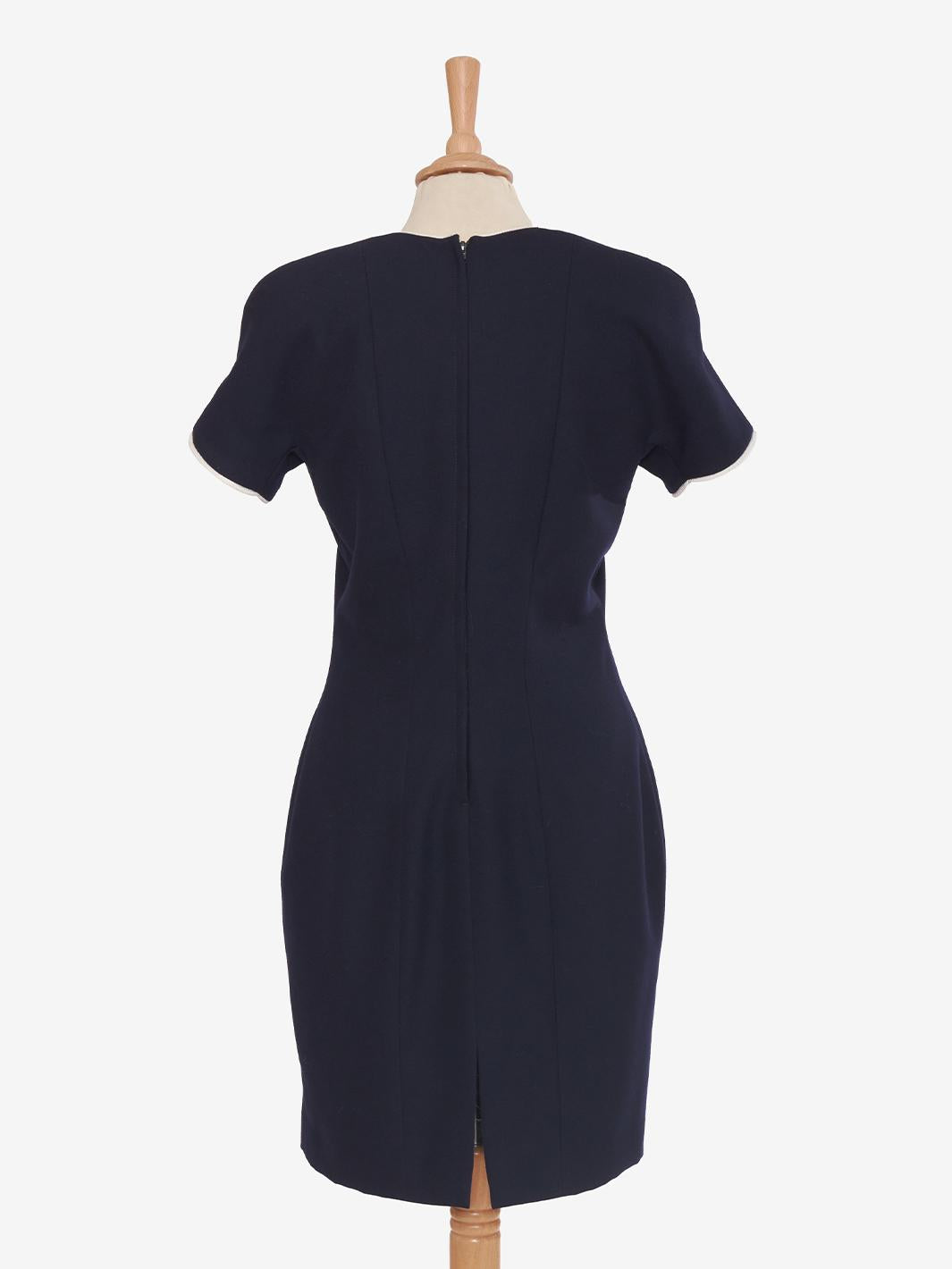 Vintage blue wool dress