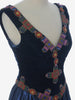 Vintage Dress With Embroidered Beads - 80s