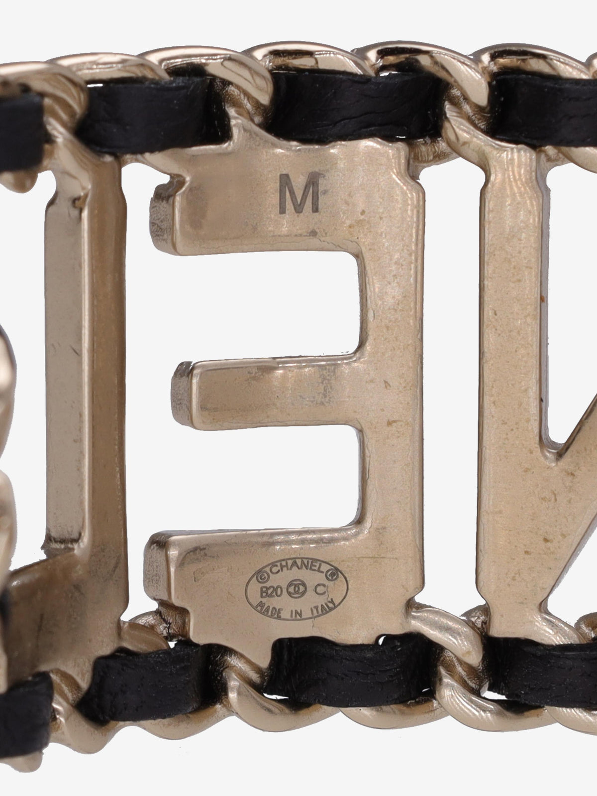 Chanel Rigid Lettering Bracelet
