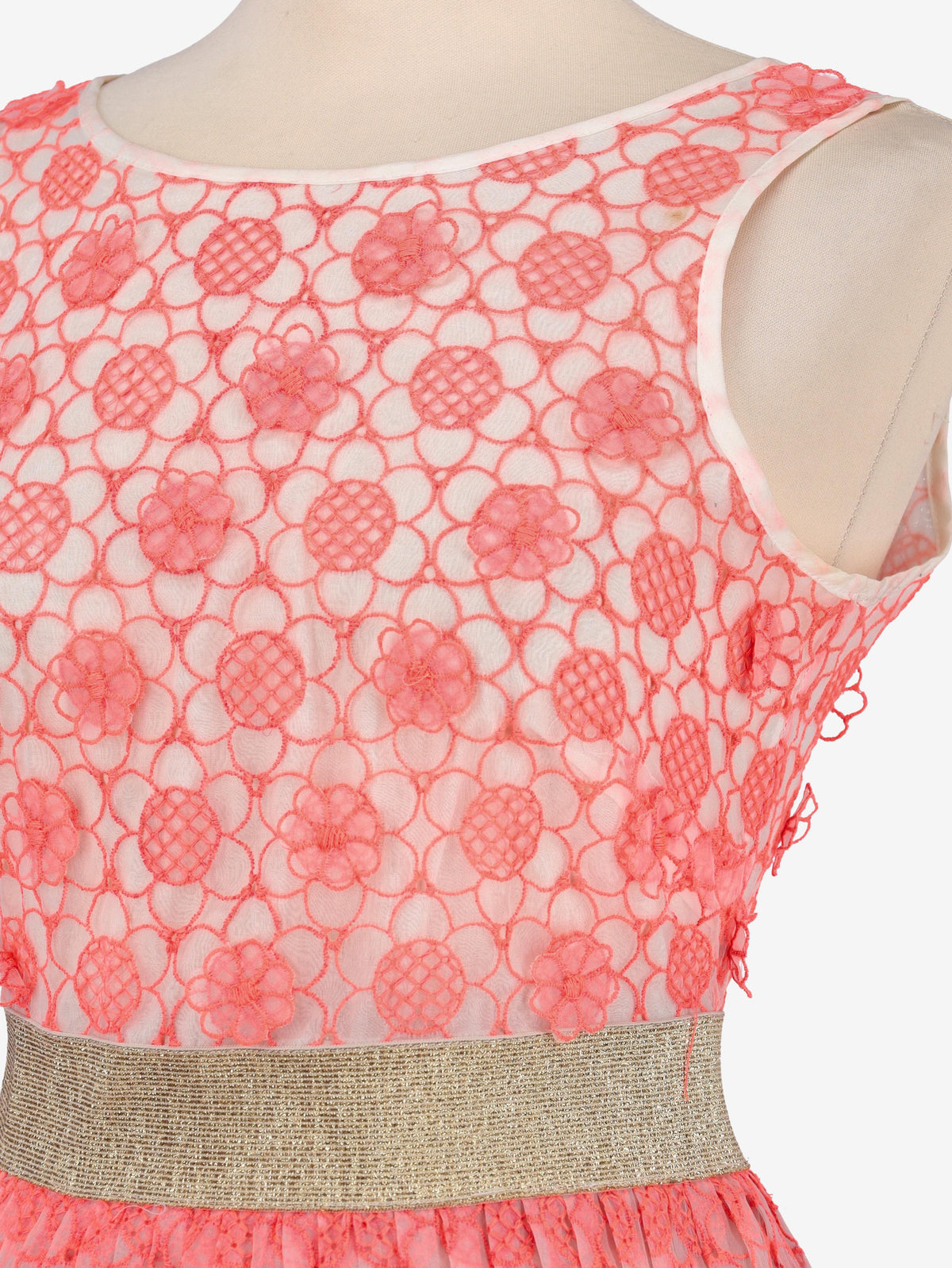 Vintage Fluo Flowered Dress