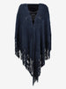 Vintage Blue Suede Shawl