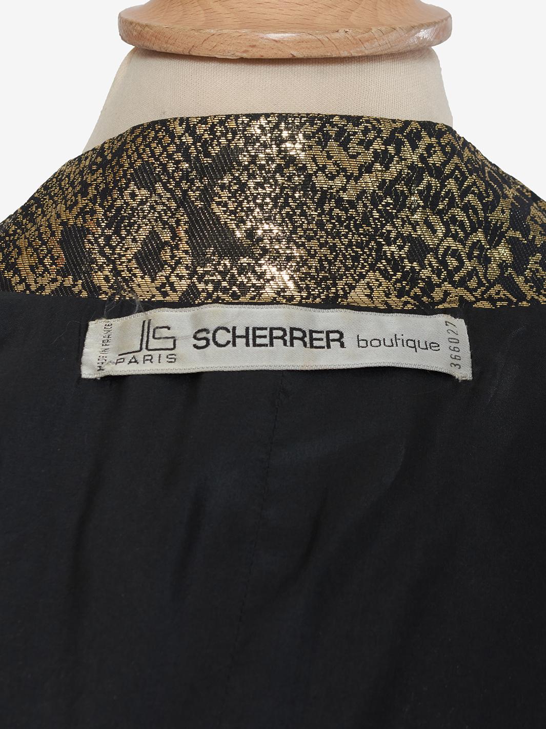 Scherrer 金色印花连衣裙