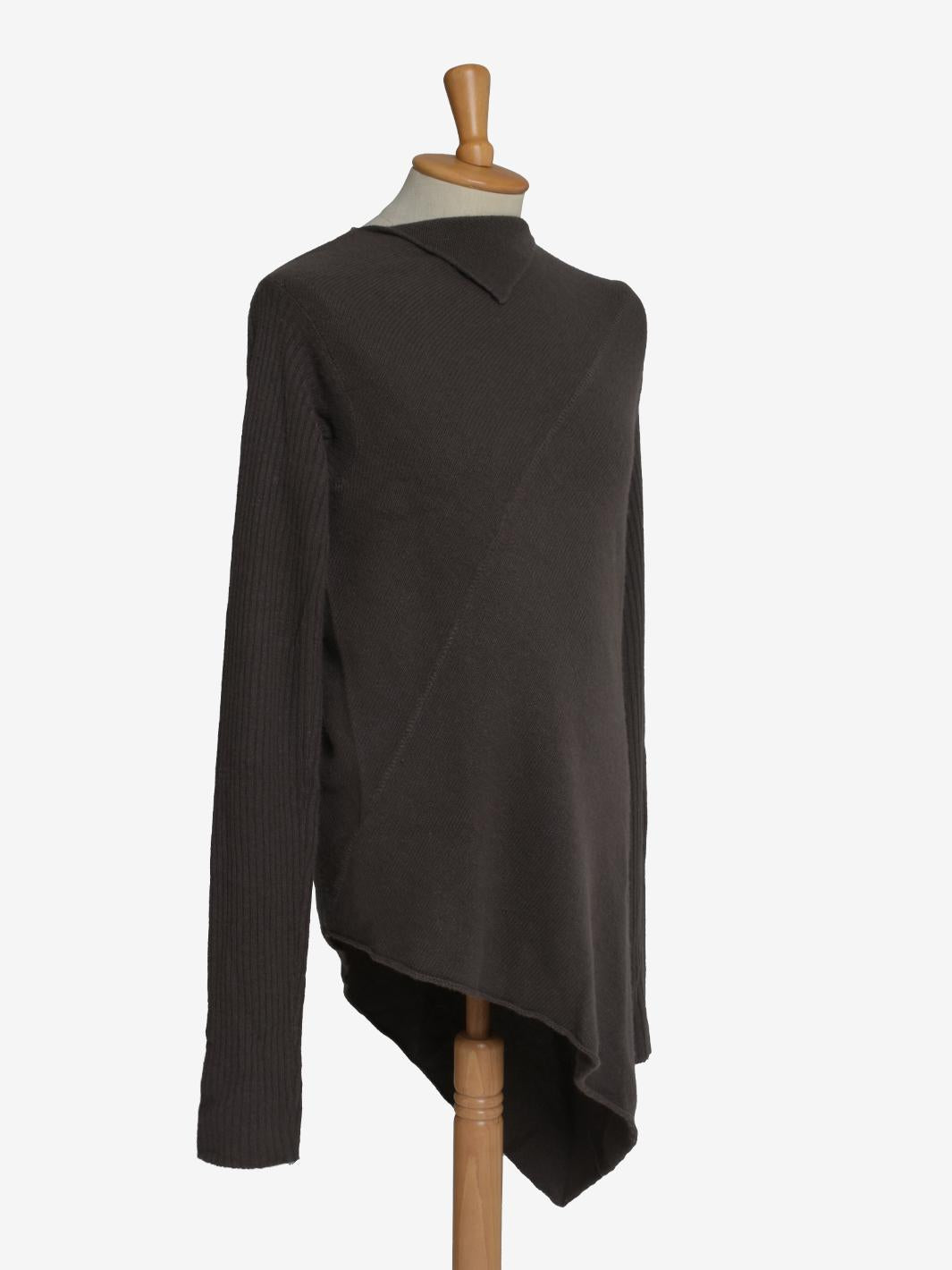Maglione asimmetrico del Kashmir di Rick Owens