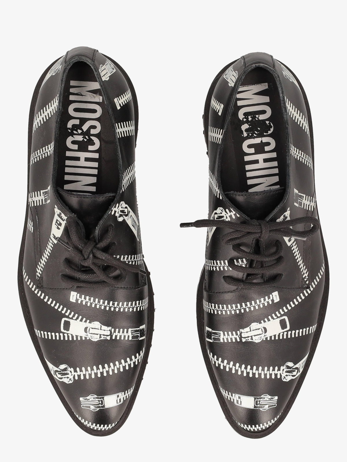 Moschino Zip Print Derby Shoes WCV250819.11  Moschino