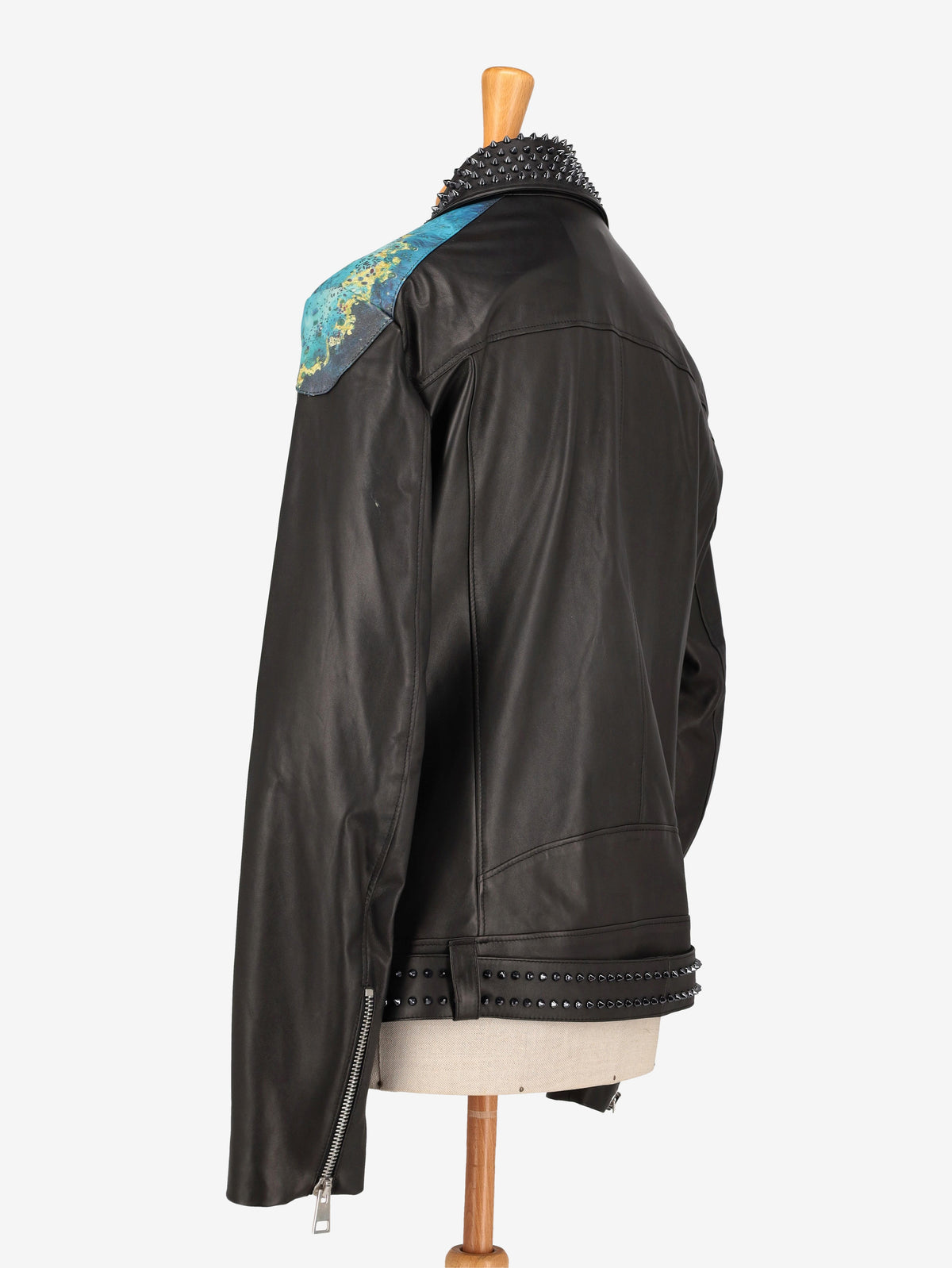 Vintage Patterned Biker Jacket WCV250822.03  Vintage