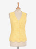 Gai Mattiolo Yellow vest in lace
