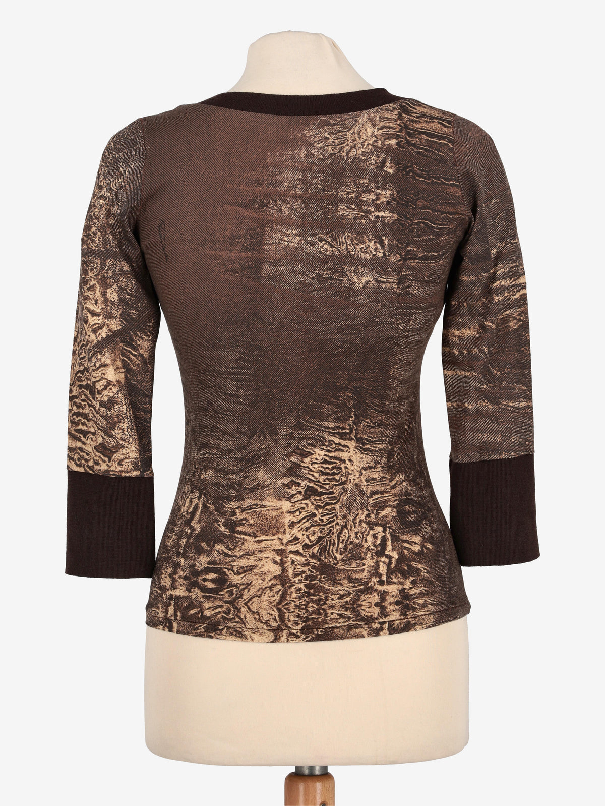 Roberto Cavalli Chocolate Shirt W24121253.13  Roberto Cavalli