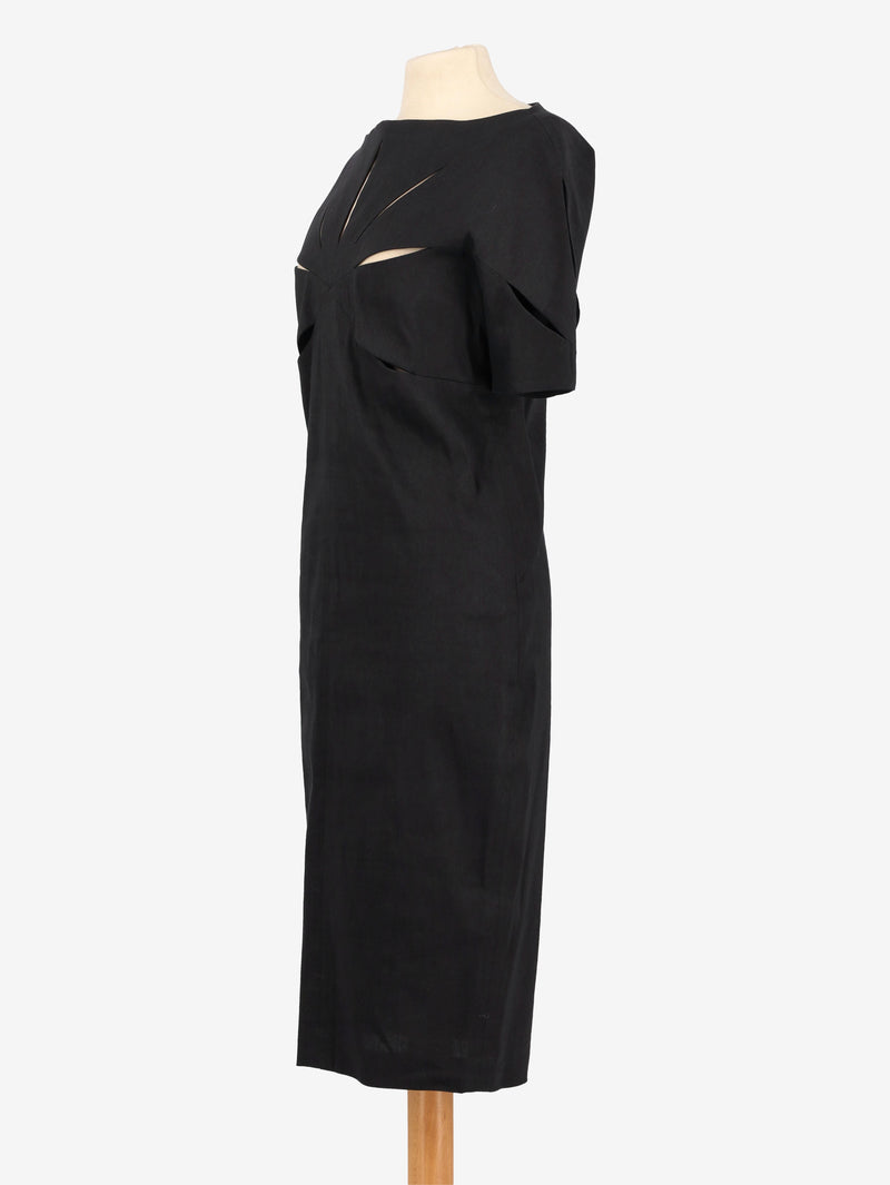 Romeo Gigli Linen Cut-out Dress DM1004399  Romeo Gigli